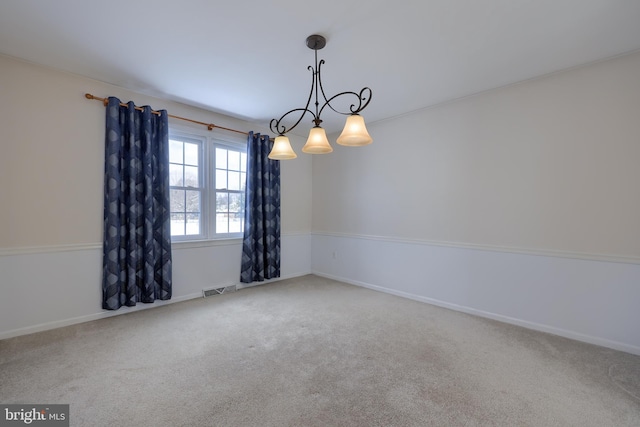 view of carpeted empty room