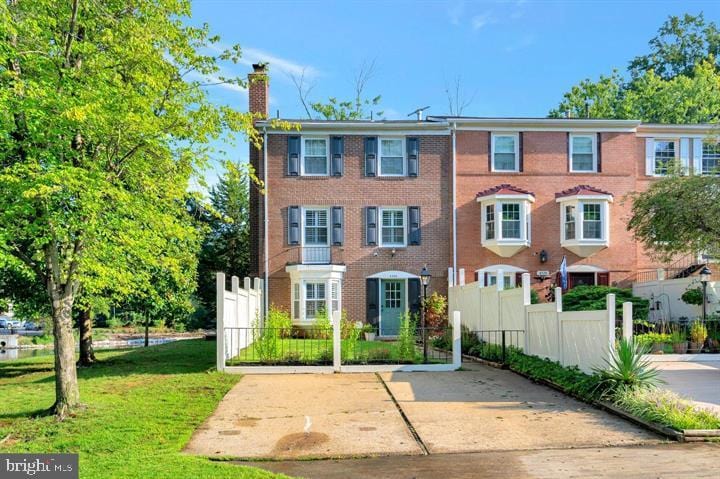 view of property with a front yard