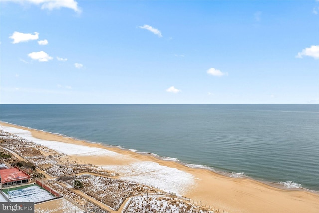 water view with a beach view