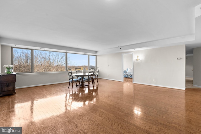 dining room featuring hardwood / wood-style flooring