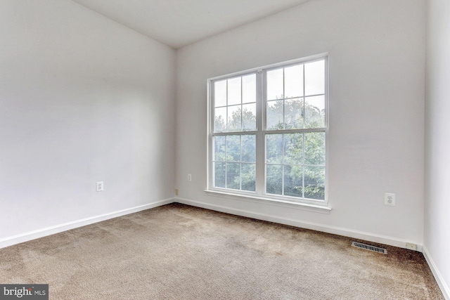 view of carpeted empty room