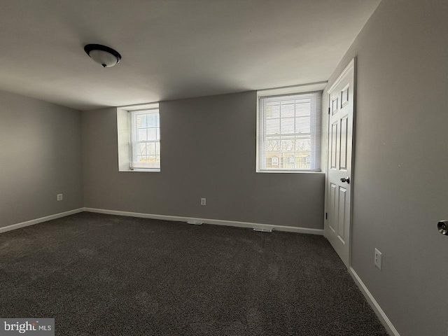 view of carpeted empty room