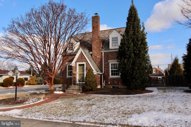 view of cape cod home