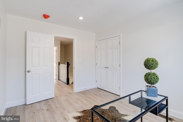 interior space featuring light hardwood / wood-style flooring