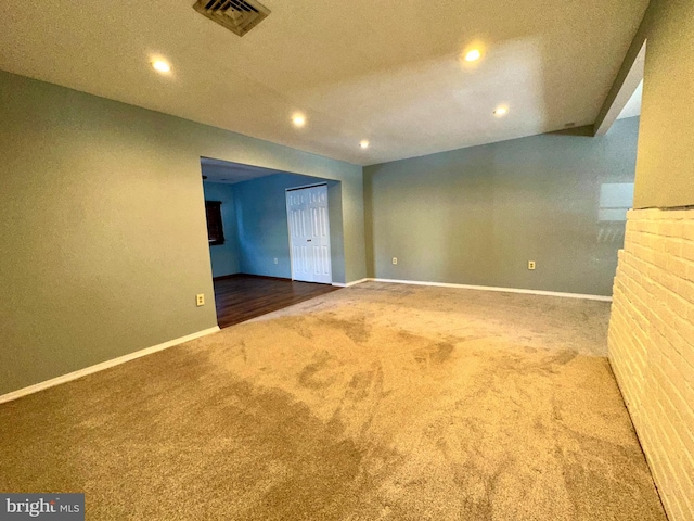 view of carpeted empty room