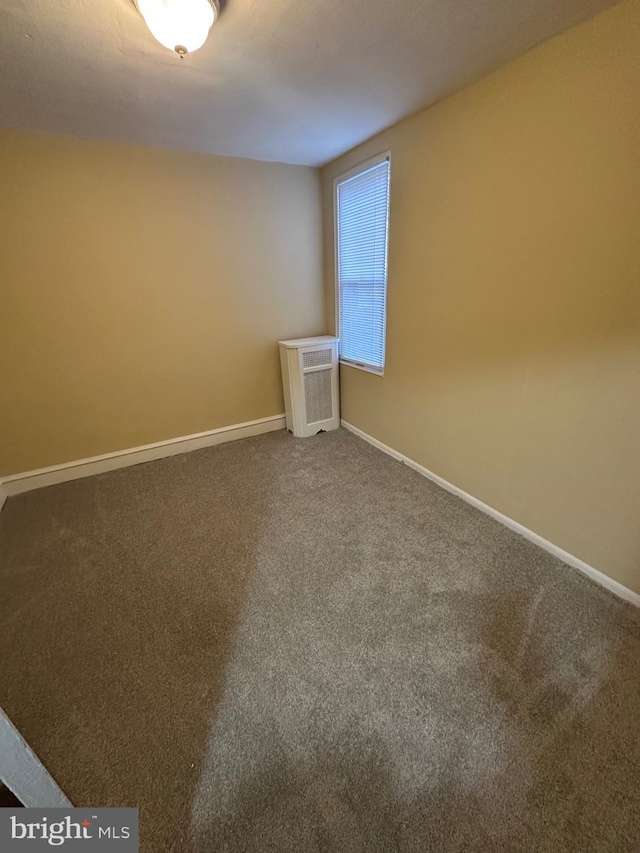 unfurnished room with carpet flooring