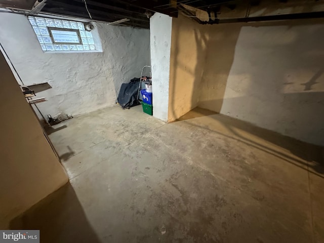 view of basement