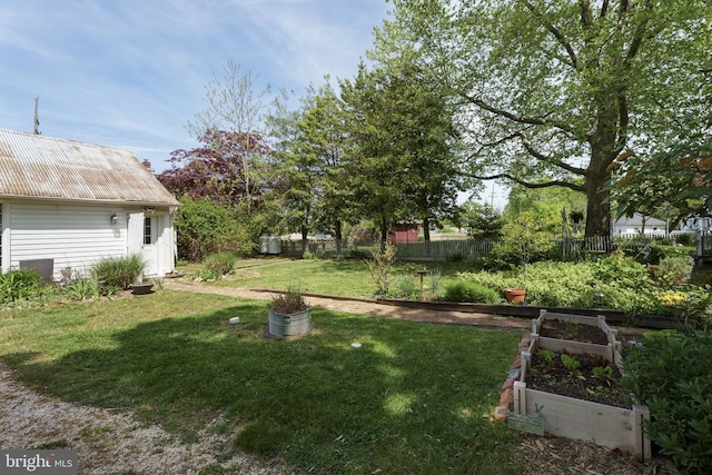 92 Halsey Reed Rd, Cranbury, NJ 08512 - view of yard with a vegetable garden and a fenced backyard