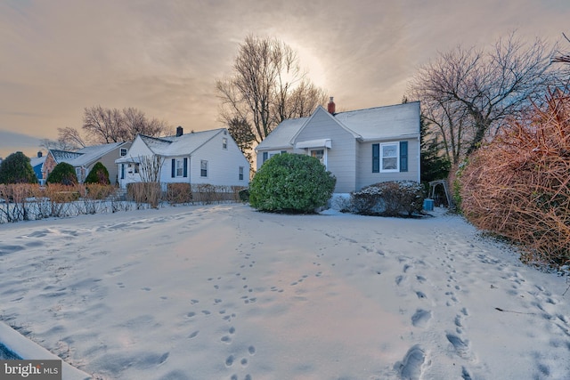 view of front of home