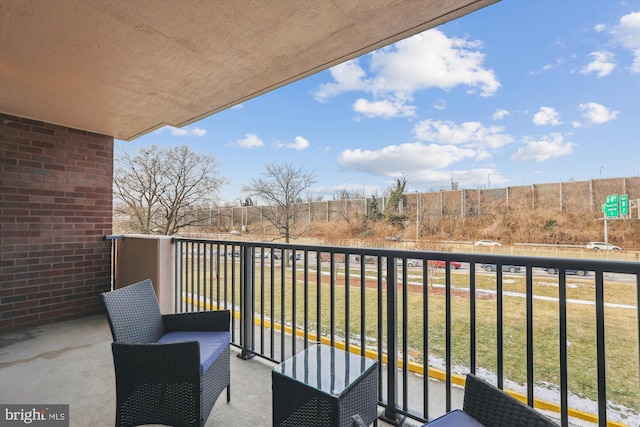 view of balcony