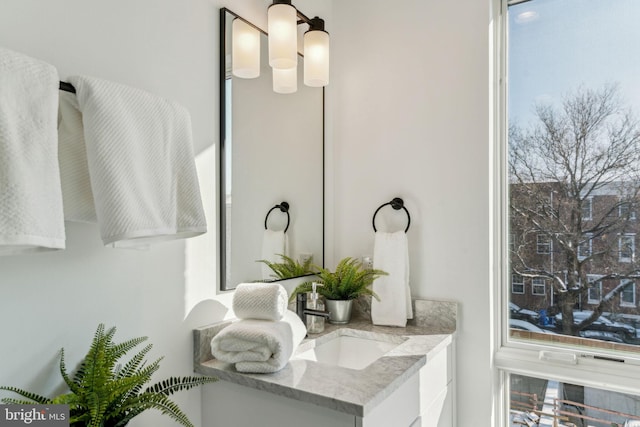 bathroom featuring vanity