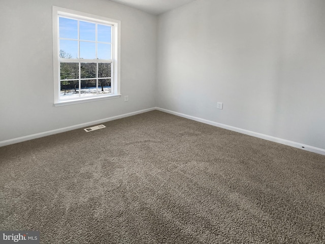 unfurnished room featuring carpet flooring