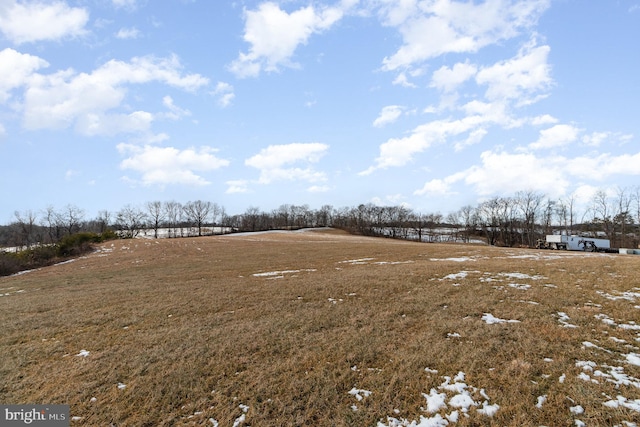 view of landscape featuring a rural view