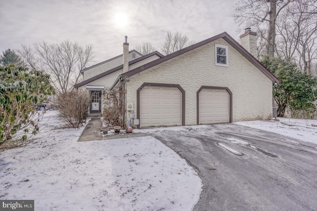 view of front of home featuring a garage