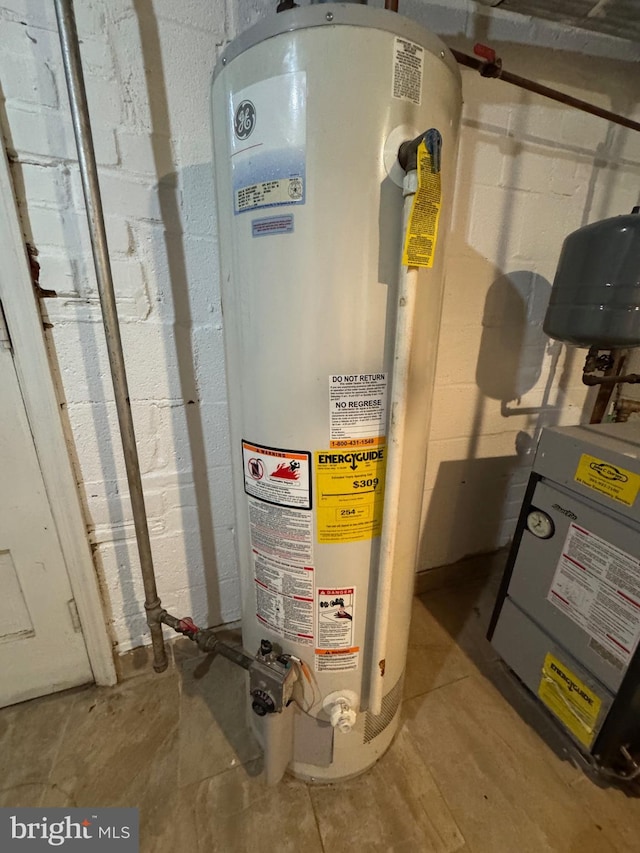 utilities featuring water heater