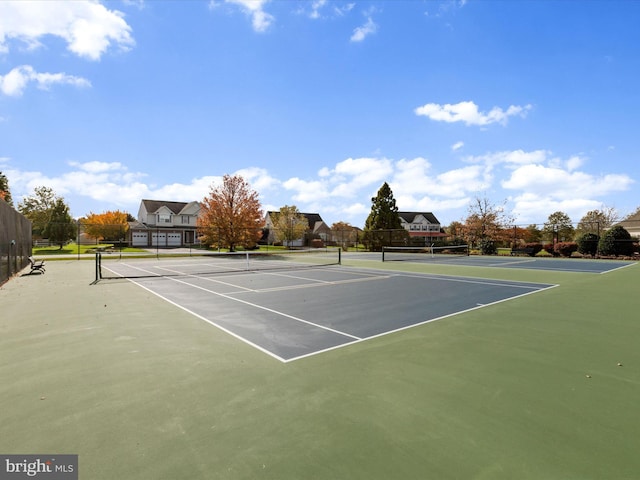 view of tennis court