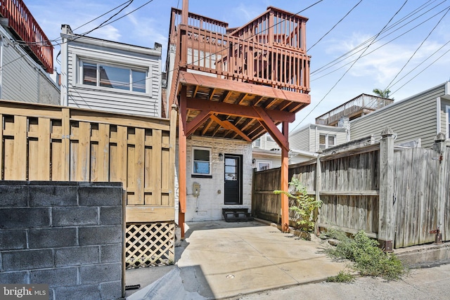 exterior space with a patio