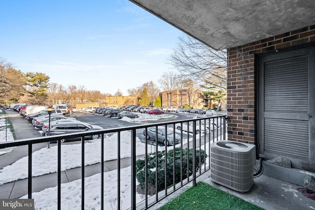 balcony with central AC