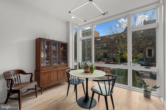 view of sunroom