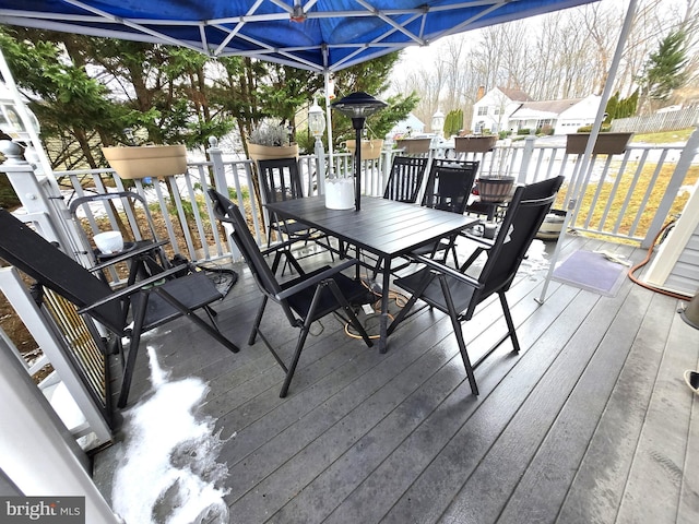 view of wooden terrace