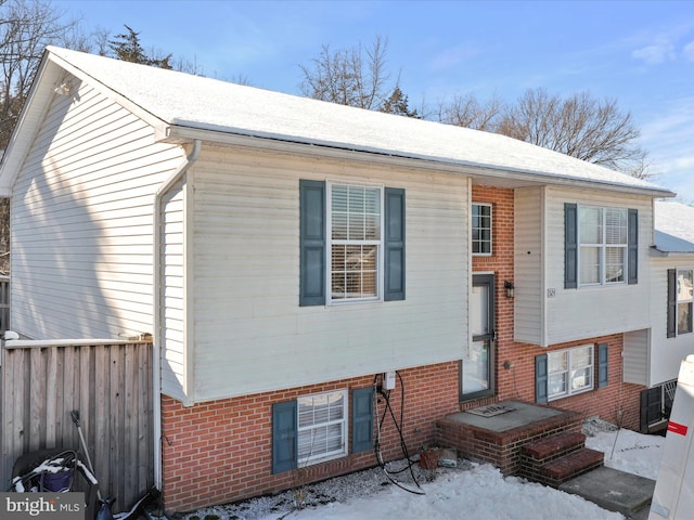 view of front of home