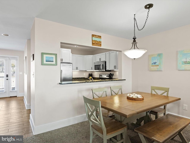 dining room featuring hardwood / wood-style flooring