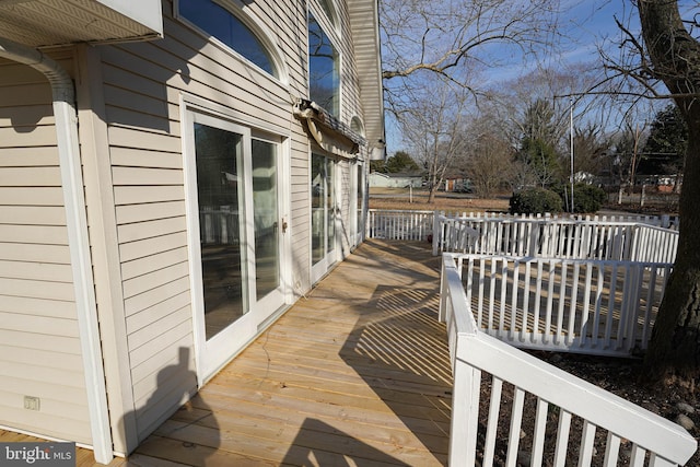 view of wooden terrace