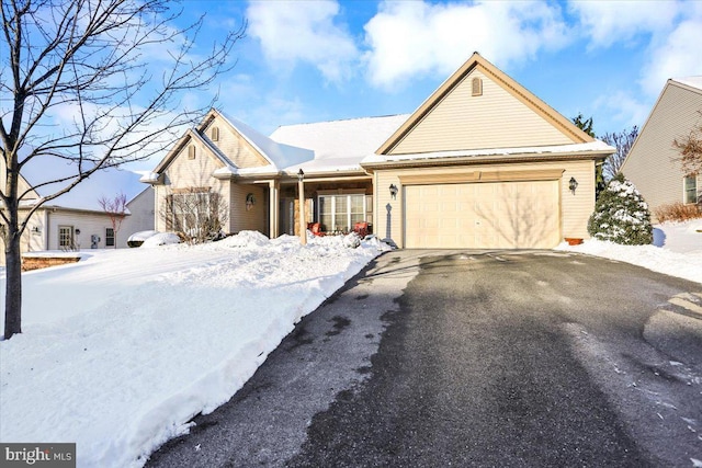 view of front of home featuring a garage