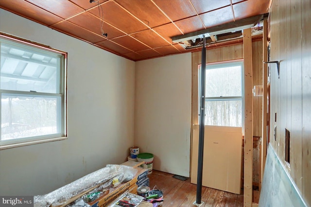 miscellaneous room featuring wood-type flooring