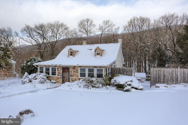 view of cape cod-style house