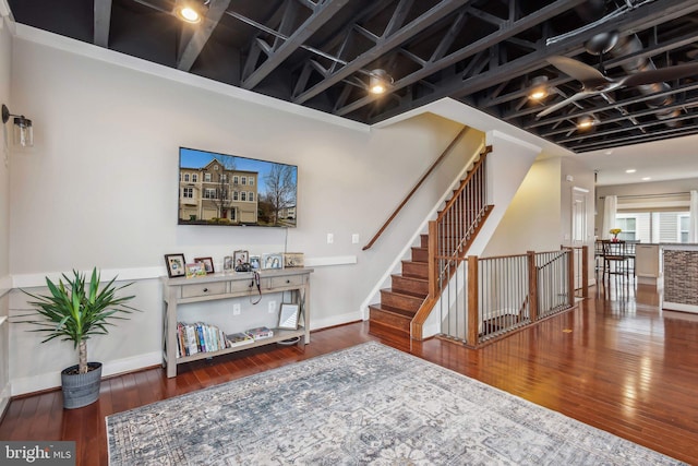 interior space featuring hardwood / wood-style flooring