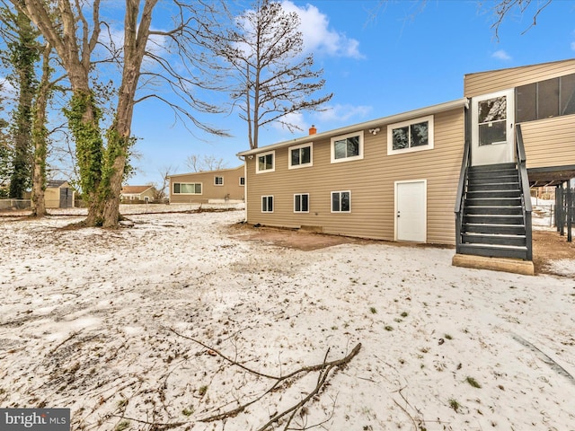 view of rear view of property