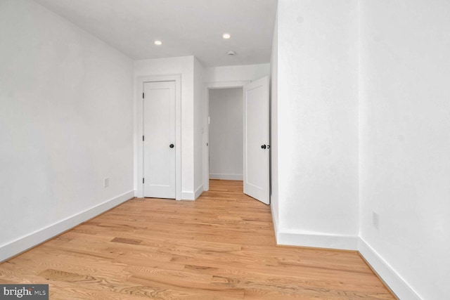 interior space with light wood-type flooring