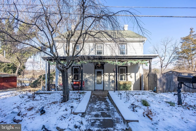 view of front of home