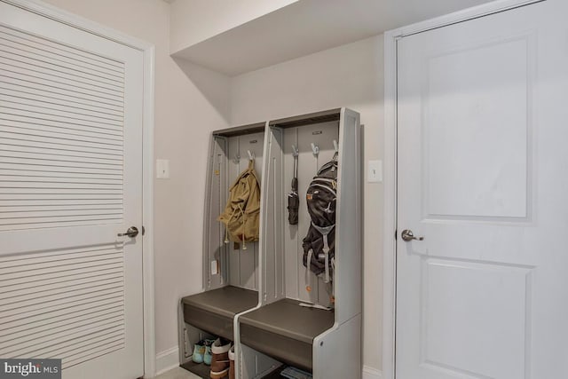 view of mudroom