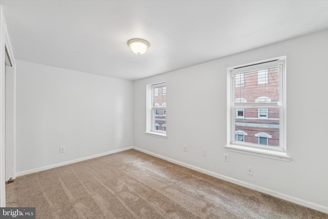 view of carpeted empty room