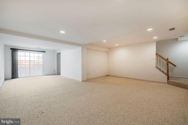 view of carpeted empty room