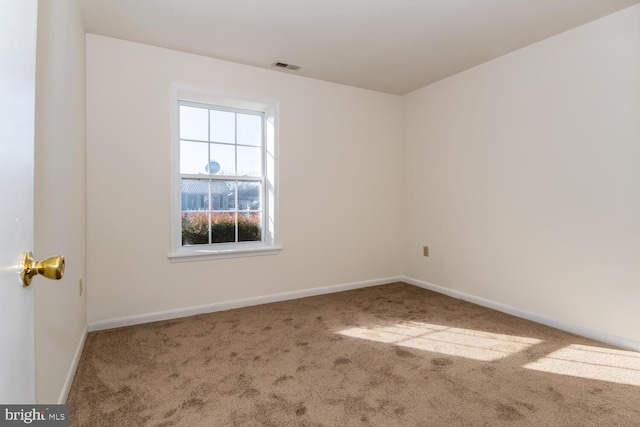 view of carpeted empty room