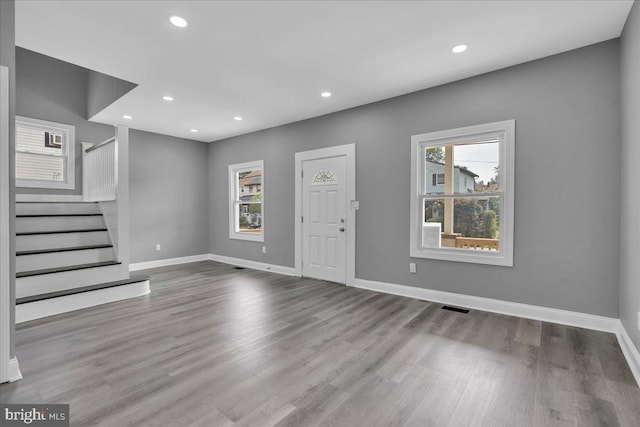 entryway featuring light wood-type flooring