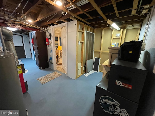 view of basement