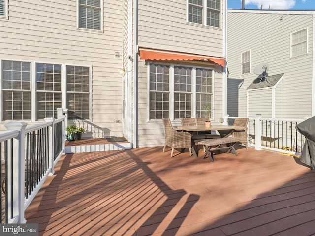 view of wooden terrace