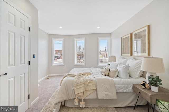 bedroom with carpet flooring