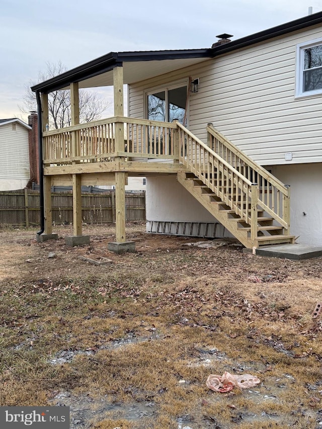 view of rear view of property