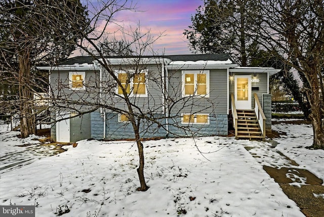 view of front of home