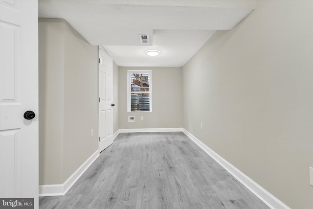 interior space featuring light hardwood / wood-style floors