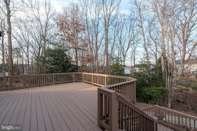 view of wooden terrace