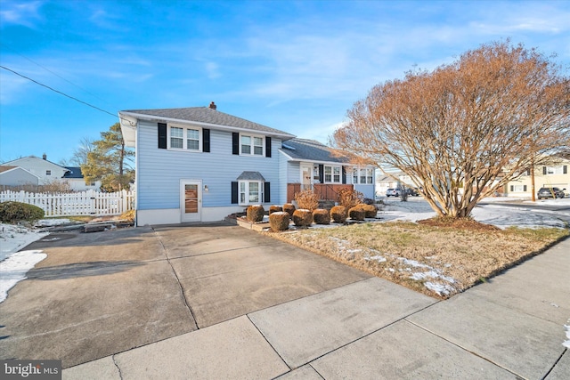 view of front of home