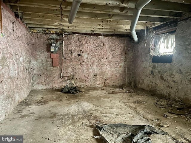 view of basement