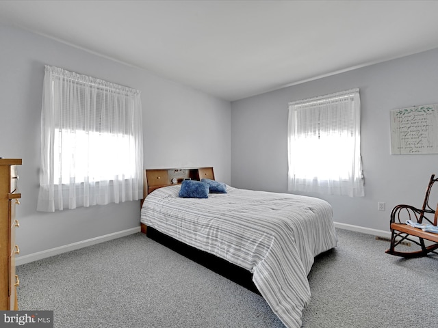 bedroom featuring carpet flooring