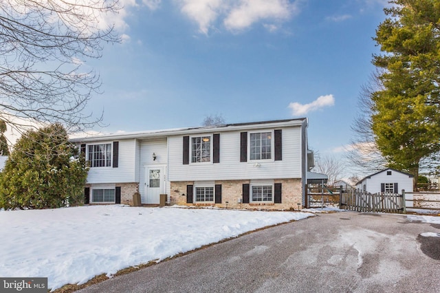 view of split foyer home